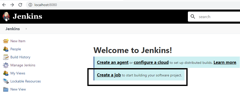 create jenkins job